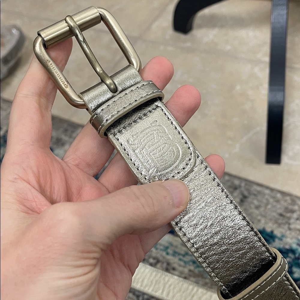 Burberry Metallic Belt London 36 90 made Italy leather - Picture 9 of 14